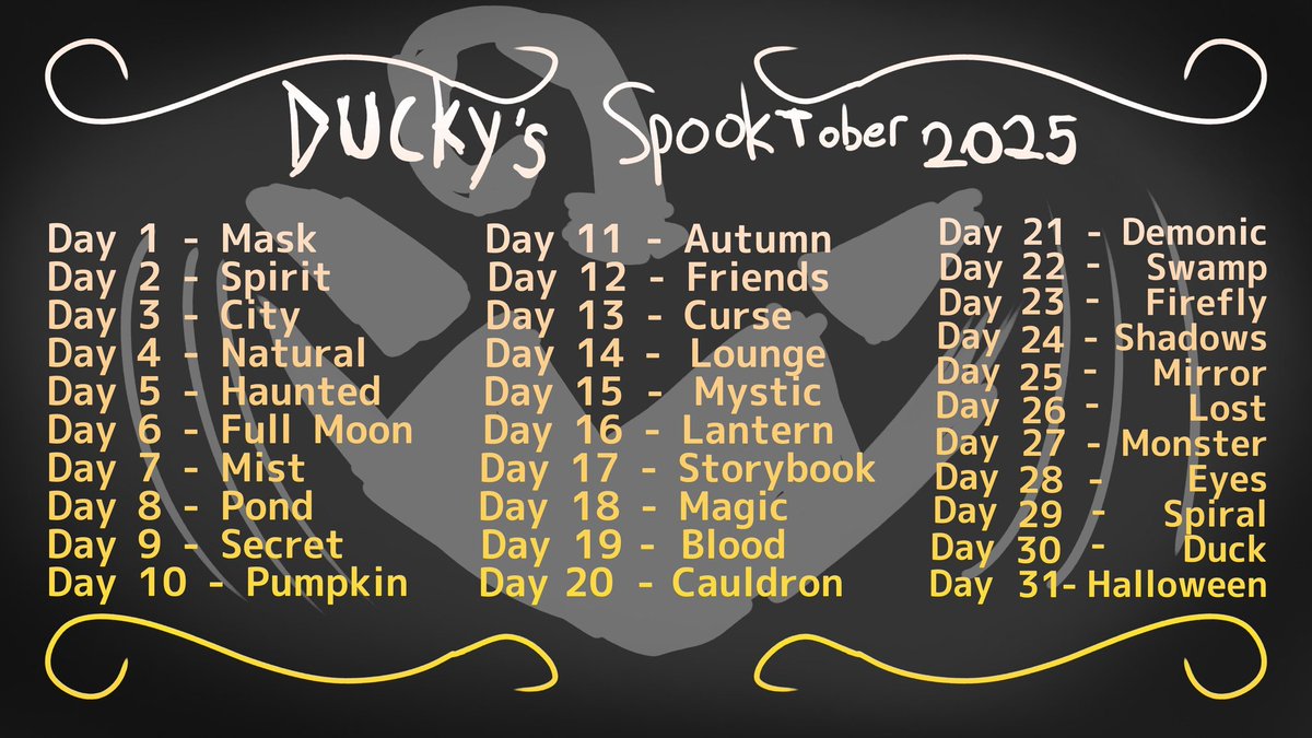 Day 2 of Spooktober with the "Spirit" of Vengeance! #Inktober #Spooktober 

With <a href="/Nightminer__yt/">Asher | comms closed</a> Template of course