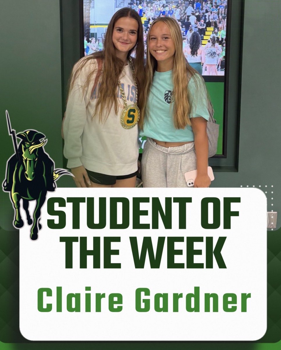 SMSouthTDain's tweet photo. Olivia Buchta recognized Claire Gardner today with our KINDNESS CHAIN⛓️Student of the Week! #KindnessChain
#KindnessRevolution
#RaiderPride🔰 #CultureWins https://t.co/hzn4BvH1gf