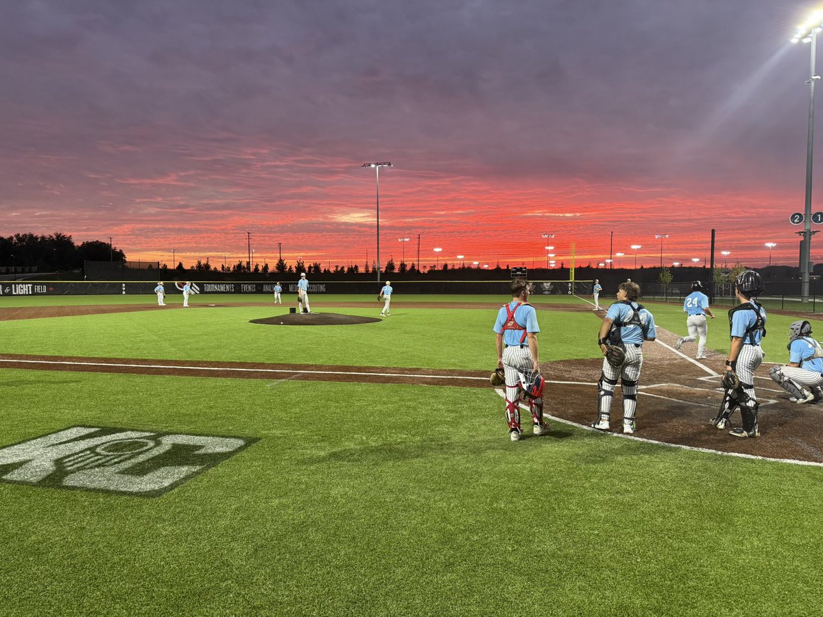 How can you not be romantic about baseball…Tuesday night practice brought out some beautiful colors!