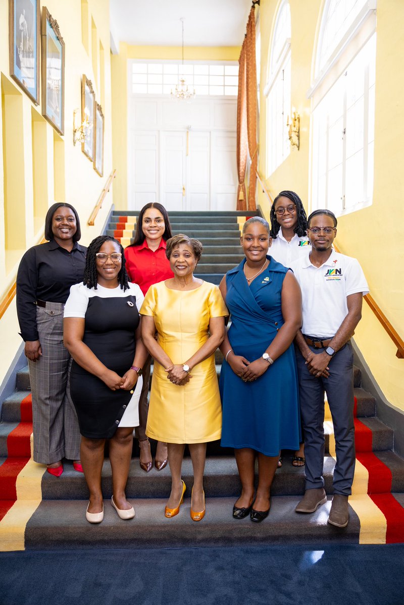 GGSirPAllen's tweet image. A delegation from the Heart Foundation of Jamaica paid a Courtesy Call on Her Excellency the Most Honourable Lady Allen on Tuesday, September 30, 2025.

Led by Dr. Leesha Schaaffe, Youth Health Advocate, the delegation engaged in meaningful dialogue on the National School…