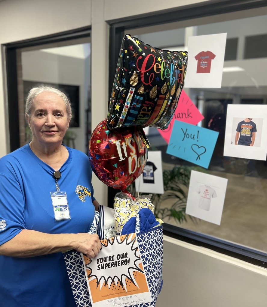 For National Custodian Appreciation Day, employees at Sheridan's Annex building want to express their appreciation to Wrenitta Robinson for all she does! Thank you, Wrenitta!