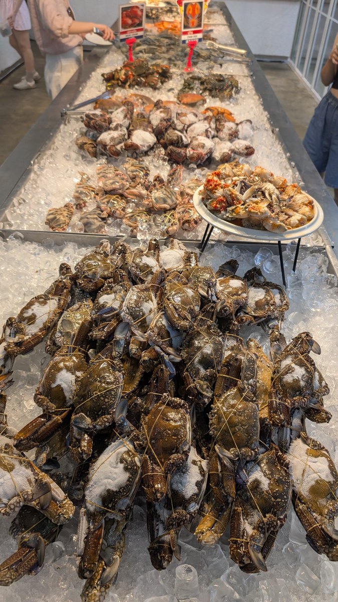 andreqve's tweet photo. Anjay makan ayce seafood di Bangkok 300rban kaya udah makan sampai gak kuat.

Gak ada limit waktu, udangnya ngambil sendiri dan ada yangmasih hidup. Mana dapat durian montong. Gokil. https://t.co/mCyFKOnvbX