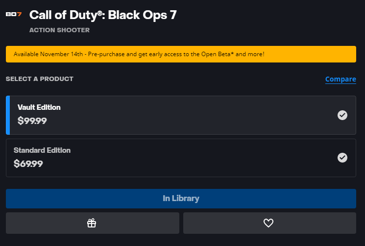 jonathansepik's tweet photo. @CallofDuty HELP PLS! I have the vault edition in my library on battlenet but when I launch the beta it says I dont have access to the content!! https://t.co/eGTKVuLNeb