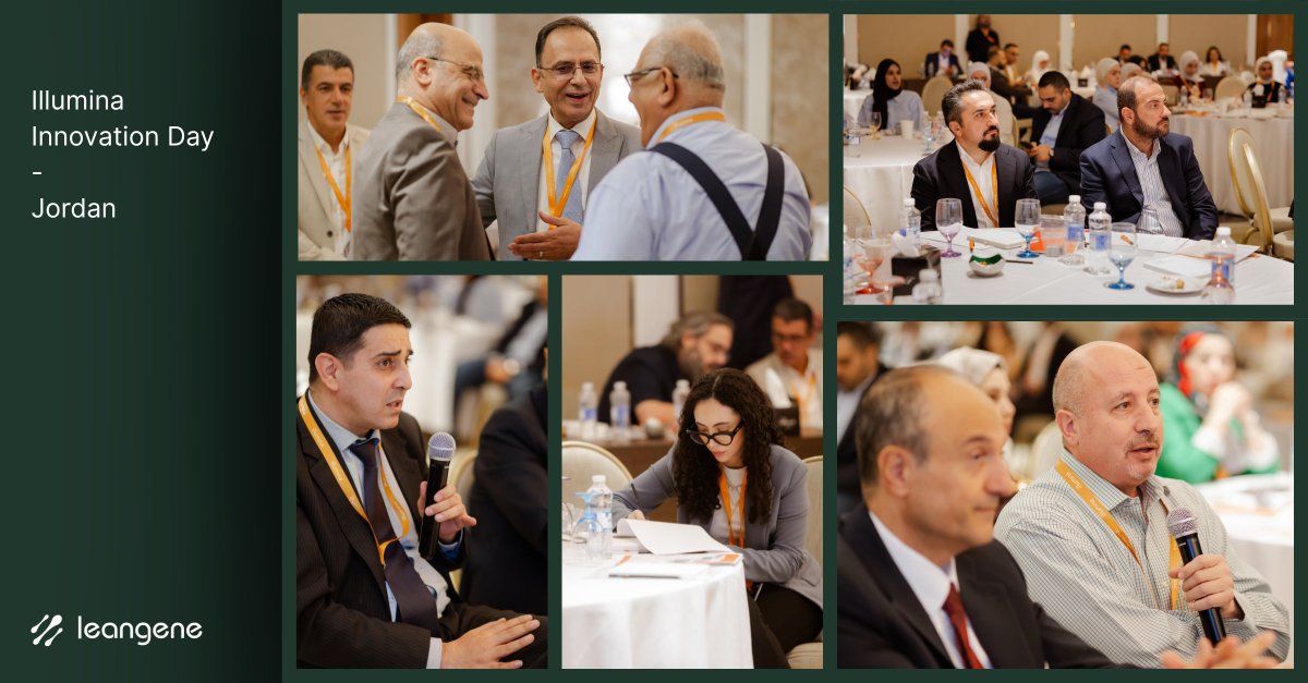 LeanGene_jo's tweet photo. We proudly hosted @illumina Innovation Day – Jordan. A day of knowledge, innovation &amp; collaboration, featuring the launch of the MiSeq i100 Series 🚀 Empowering labs with scalable, cost-effective #NGS solutions.
Thanks to all who joined us!
#MiSeqi100 #Genomics #InnovationDay https://t.co/fI7LOfjyKq