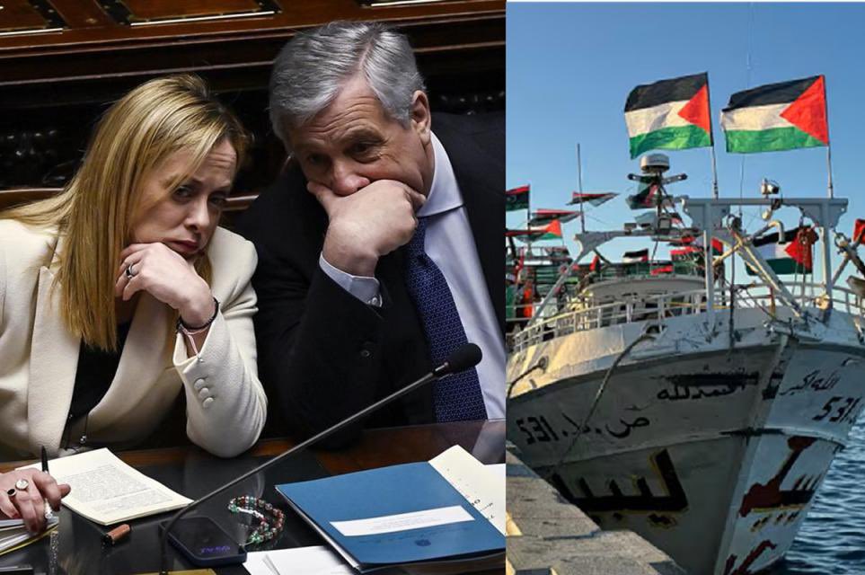 🚨 IL RICATTO DI ISRAELE 
🇮🇱🇮🇹 
40 italiani della #FlotillaForGaza sequestrati dall’IDF ieri sera illegalmente in acque internazionali a 75 miglia nautiche (140 km) dalle coste palestinesi (non israeliane), stanno in queste ore subendo un ricatto da Israele: ammettere di aver
