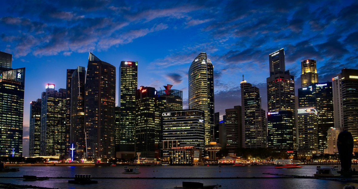 zo_trips's tweet photo. Singapore at night >>> most skylines 🌃✨ 
One day we’ll all watch it live 🙌 
#SingaporeGP #F1 https://t.co/YSm2PCxn8X