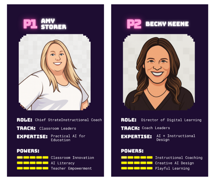 BeckyKeene's tweet image. It was so fun to see me listed as @techamys &quot;player two&quot; in the AI playing cards for @fetc in January! I can&apos;t wait to share SIX sessions with attendees all about #AIOptimism and playful learning - especially considering my new role at @PhygitalLabs. 

If you haven&apos;t registered…