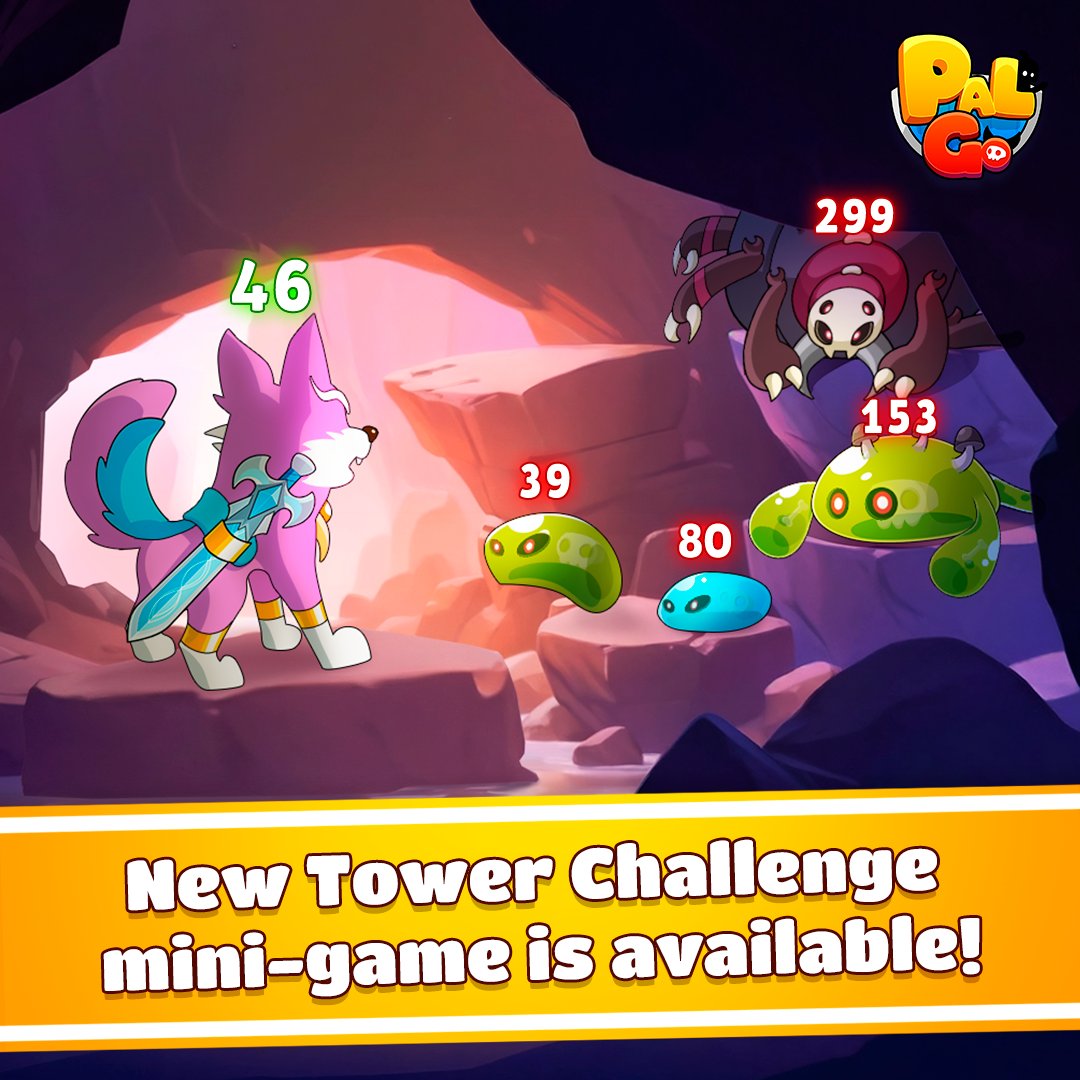 PalGoOfficial's tweet image. 🏰 NEW GAME MODE 🏰

Pal Go just got bigger with the Tower Challenge in Adventure Mode!

Climb towers, face spooky guardians &amp;amp; prove your strategy.

👻 Unique floors
⚔️ Tricky enemies
🎁 Special rewards

Are you ready to rise to the top? 💎🔥

#PalGo #TowerChallenge