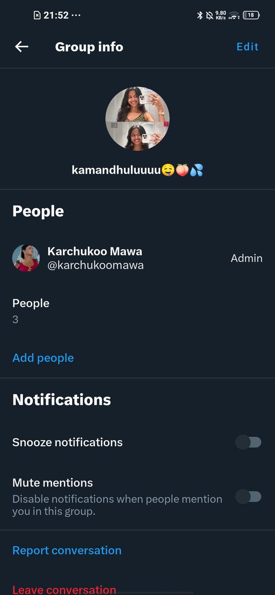 karchukoomawa's tweet photo. Group start chesaa frnds retwest and follow chesina vallani grp lo add chesta 🍑💦 https://t.co/lFnGHy4lLh