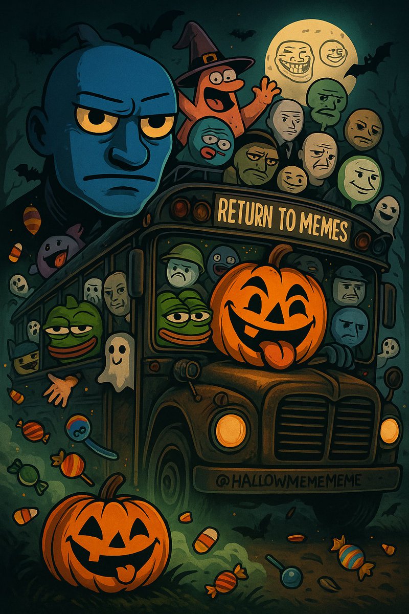 Bluebagworker's tweet photo. @pumpdotfun #returntomemes its almost #HALLOWMEME 👀 https://t.co/2ArCW5juNn