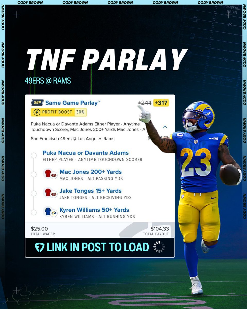 Cody Brown Bets tweet media