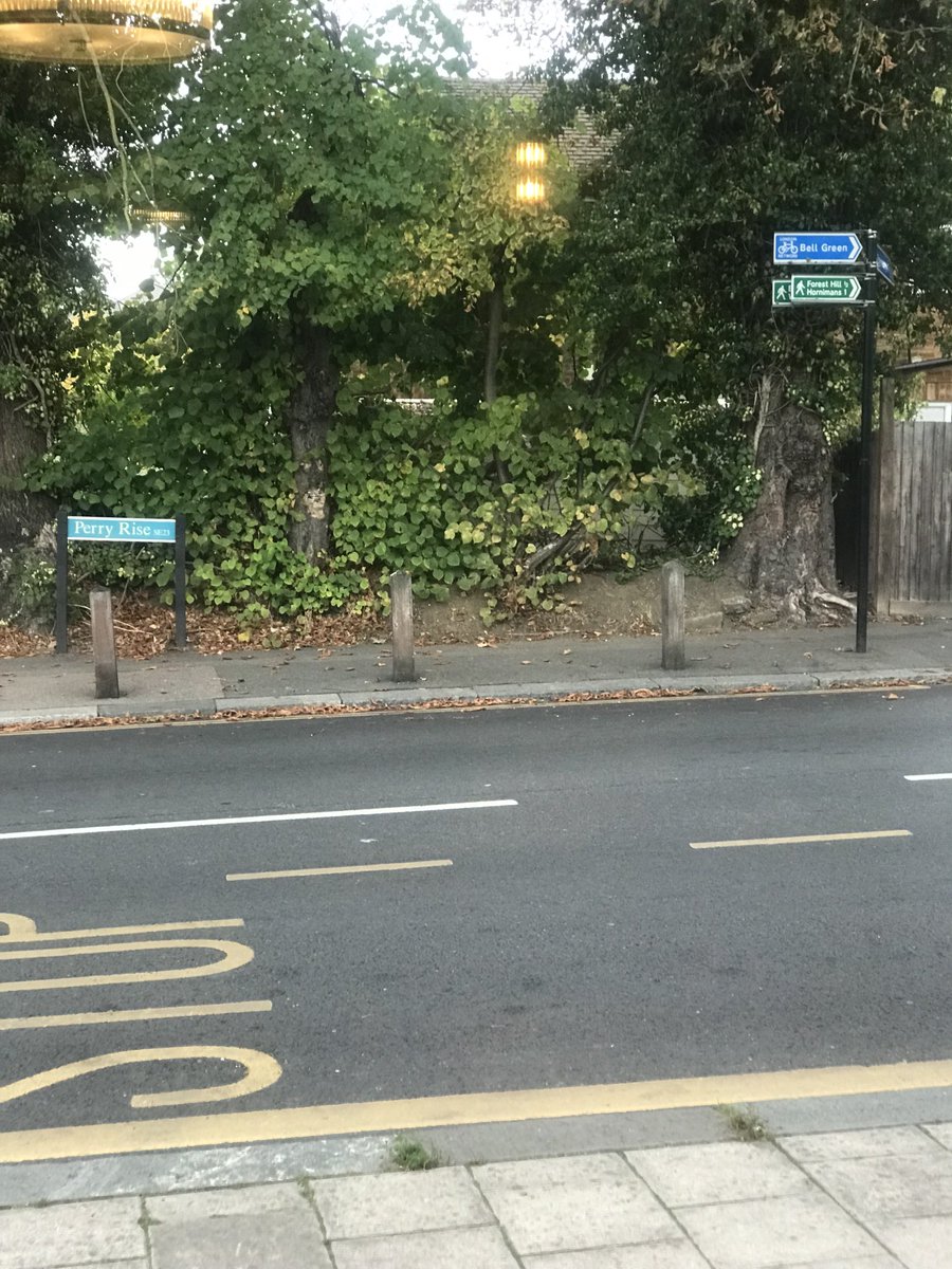 OneRealJGD's tweet image. ⁦⁦@LewishamCouncil⁩ - way-finding signs opposite newly opened The Stuffed Walrus need some attention. Last I looked Forest Hill and Hornimans are not in Bell Green.