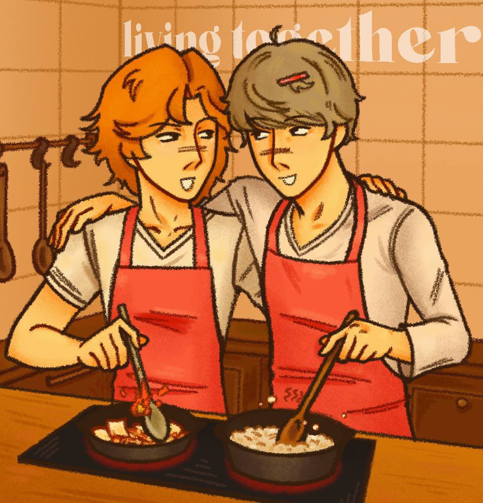 eloisfaiiry's tweet photo. day 4 - living together 

#souyoweek2025 #persona4 https://t.co/SRj9GKfhjf
