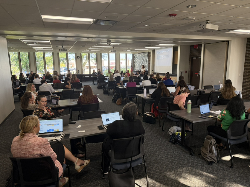 ECRAGROUP's tweet photo. The EL Consortium is happening today at DuPage 88! District leaders are collaborating to advance EL programs &amp; student success. 
#ELConsortium #K12Leadership #k12data https://t.co/3x5tlgCFRg
