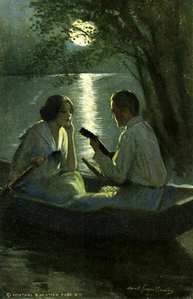 " Spring Moon " by Alfred James Dewey (1874 – 1958 )