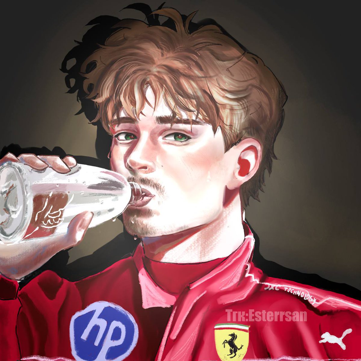 ESTERRSAN's tweet photo. #formula1 #f1 #ferrari #motorsport #leclerc #charlesleclerc #f1art #f1racing #grandprix #racing #racecar #scuderiaferrari #f1fan #f1illustration #speed #cars #teamferrari https://t.co/6wrzIr9HAl