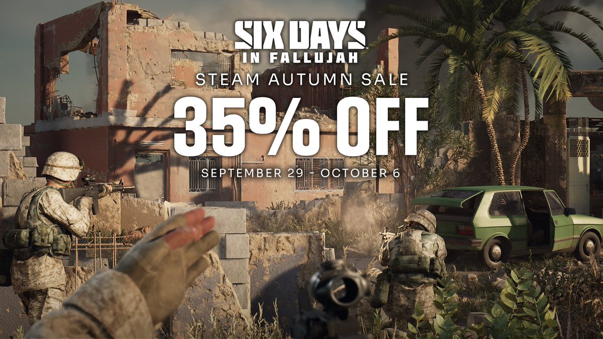 Only 2 days left to get Six Days in Fallujah at 35% off!

With eight Procedural missions and two narrative campaigns, experience the stories of Marines, Soldiers, and Iraqi civilians in an ever-changing battlefield.

🔗 bit.ly/3r9Mvob