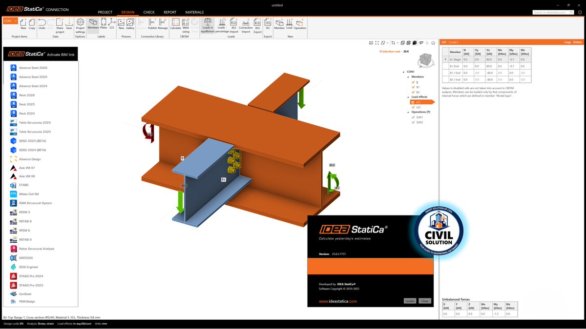 sscscv's tweet photo. ⚡ IDEA StatiCa v25.0.2.1757

▶️ Watch Now: https://t.co/u3iSQwZxyz

#ConnectionDesign #SteelConnections #ConcreteConnections #StructuralEngineering #Eurocode #AISC #StructuralAnalysis #EngineeringSoftware #CivilEngineering #IDEAStatiCa2024 #StructuralConnections #SteelDesign https://t.co/IRxLz6tsBI