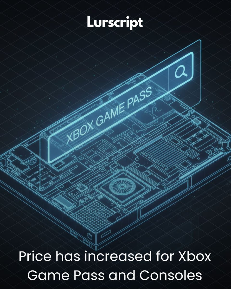 lurscript1's tweet image. Xbox game pass ultimate and pc pass price has increased as much as 50%. Xbox consoles price is increasing from 3 october. The price hike is tied to a restructuring and rebranding of the tiers. #xbox #games #console #microsoft #gamepass