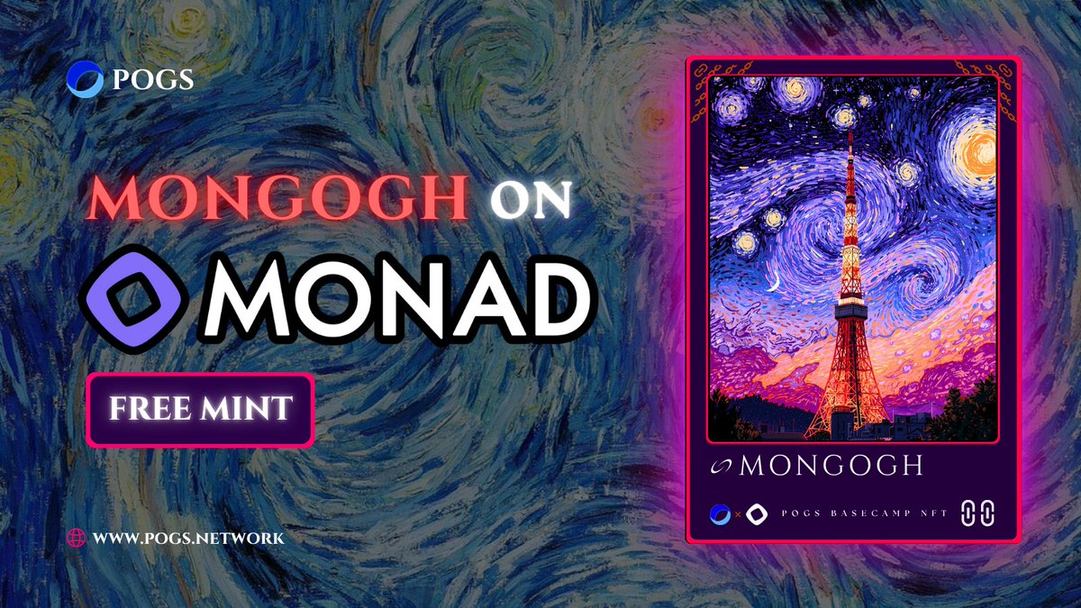 Pogsnetwork's tweet photo. Mint NFT On Monad Testnet ✨              

Free Mint:  https://t.co/he1SRzrZdN              

RT+like💜          

Get exclusive rewards  🎁 https://t.co/GzCYjYIRDh