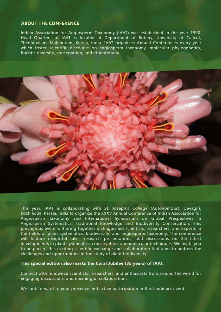 Indian Association for Angiosperm Taxonomy tweet media