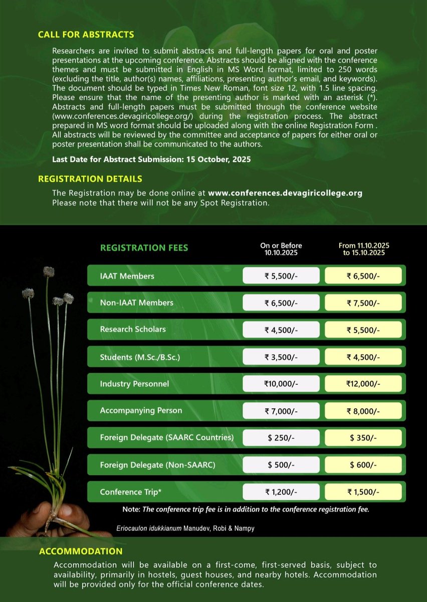 Indian Association for Angiosperm Taxonomy tweet media