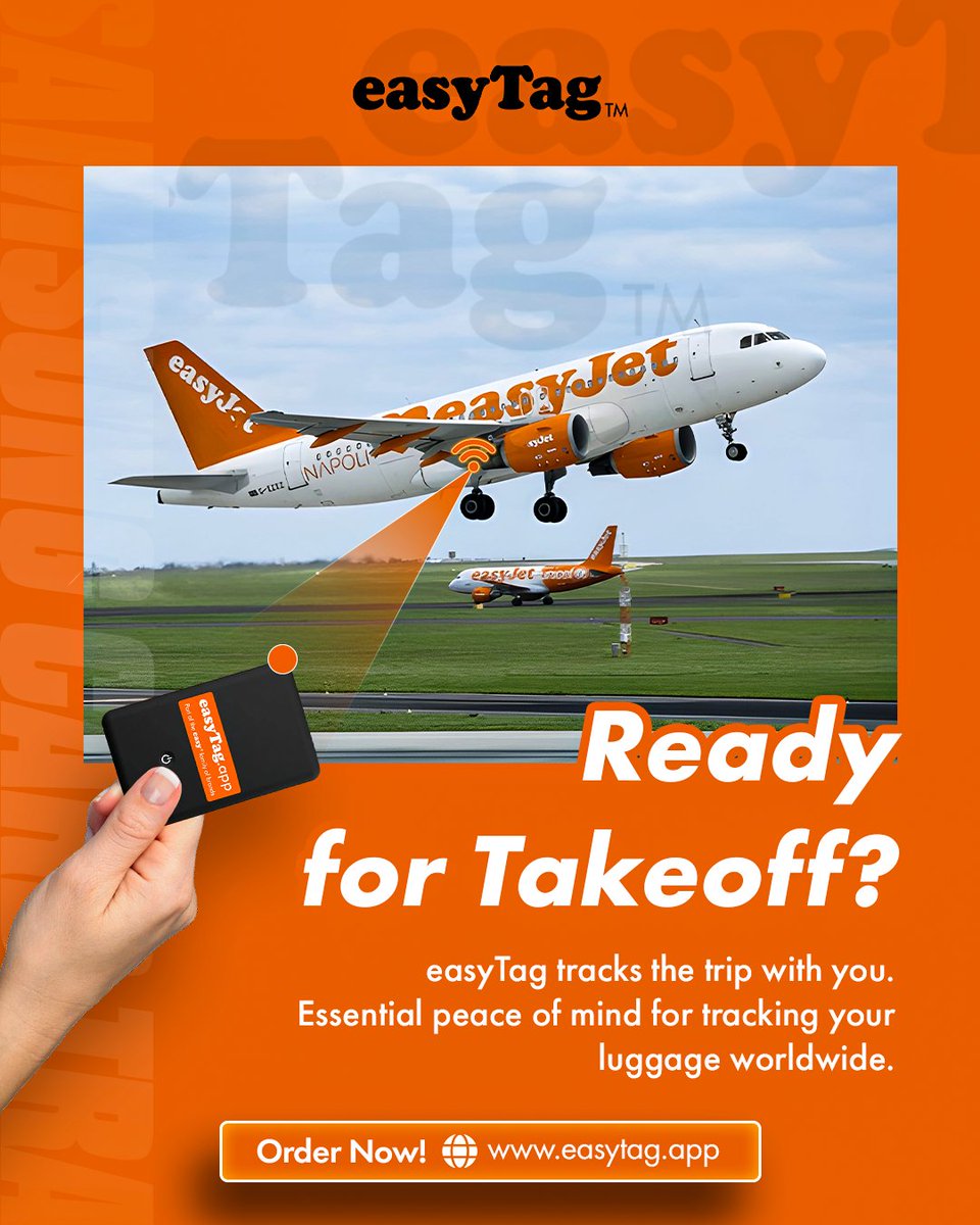 Ready for Takeoff? ✈️
easyTag tracks your trip with you — the essential for keeping your luggage and valuables safe and always within reach. Travel worry-free wherever you go!

✅ Smart Tracking – Locate luggage instantly
✅ Real-Time Alerts – Know the moment your items move
✅