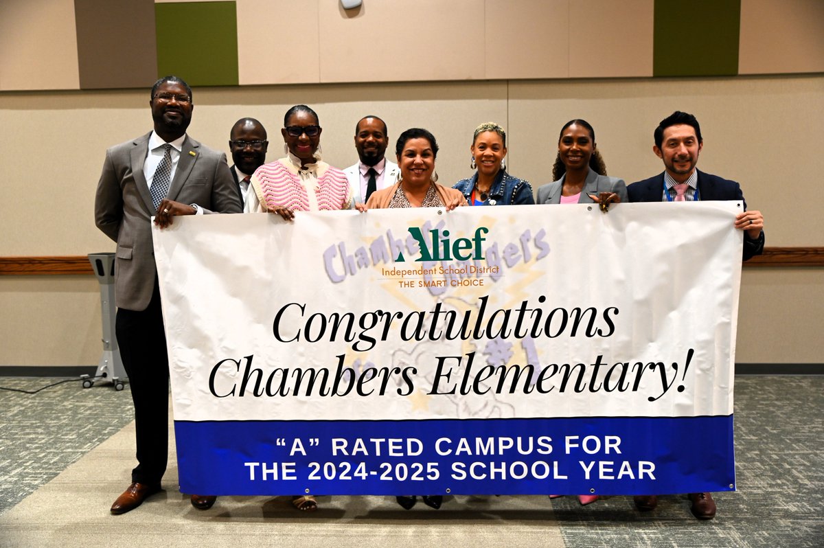 AliefISD's tweet photo. We are thrilled to recognize our "A" and "B" rated campuses during today’s Principals Meeting! These ratings highlight the commitment to academic excellence and student success across Alief ISD. Congratulations to our campuses, staff, and students on this well-deserved honor! We are #AliefProud!
For more photos, please visit https://t.co/P694lg9ApM