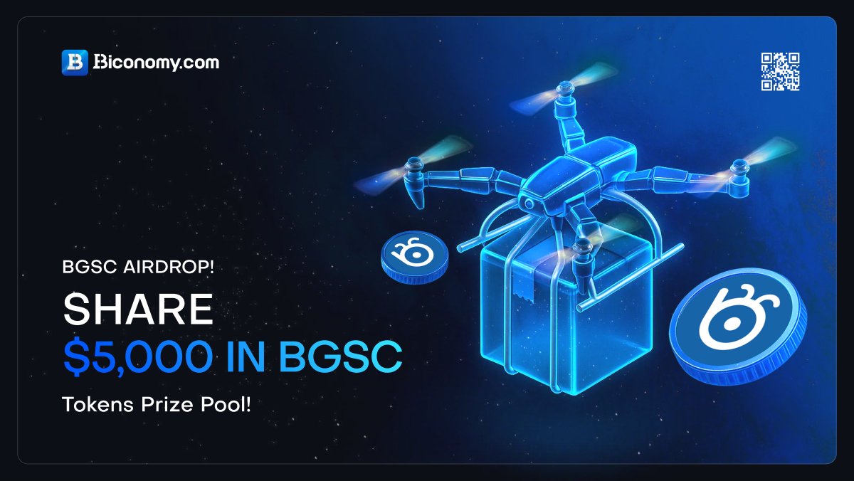 BiconomyCom's tweet photo. 🚀 Share $5000 in $BGSC Airdrop, Enjoy Welfare from #BugsCoin! 🚀
To thank all https://t.co/egaqT81Snr global users for your long-term support and celebrate the listing of @bugscoin_bgsc, are giving away $5,000 $BGSC to share with #airdrop participants!💎
📅Activity time: 10/04/2025 00:00 – 10/14/2025 00:00 (UTC)
🎁Bonus:
>>>Step 1 Have or Sign Up a https://t.co/egaqT81Snr account.
>>>Step 2 Follow @BiconomyCom, and join the https://t.co/egaqT81Snr Telegram.
https://t.co/vGtrWAW0d3
>>>Step 3 Fill out: Gleam form.
https://t.co/VzLecBg06i
Full details👉 https://t.co/L7IQUBvgkN
#BiconomyCom #BIT #crypto #blockchain #cryptocurrency #cryptomarket #web3 #altcoins #memecoins #cryptocurrencies #airdrops #giveaway #giveaways #cryptocommunity