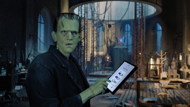 Love this new "Imagine That" ad that reimagines NBCUniversal's Frankenstein using all the gadgets available to him that are powered by <a href="/Xfinity/">Xfinity</a>. #IWorkForComcast comca.st/3KuTkKg