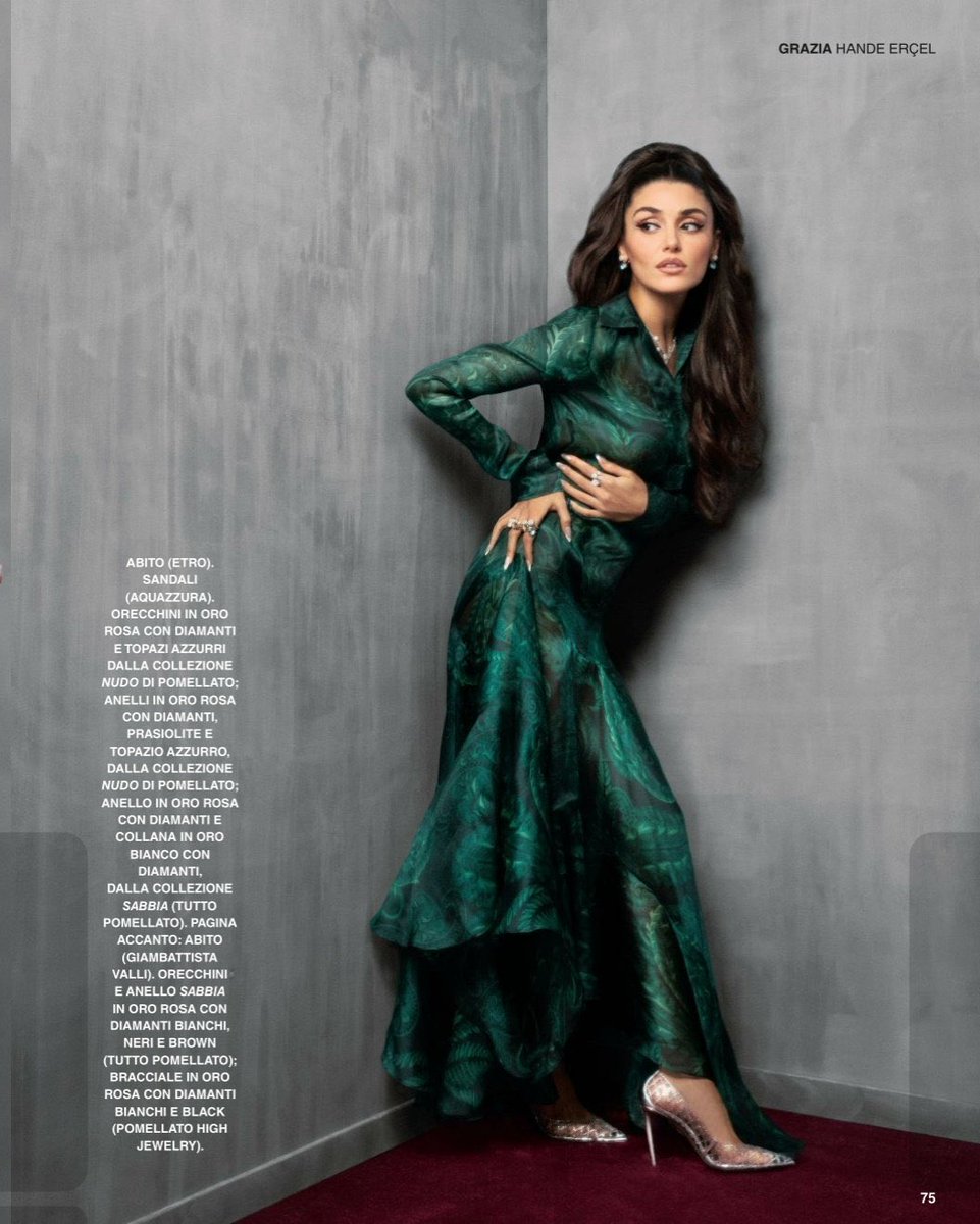 💜🤍💚 👑  Hande bellissima! 🌟
🎀  #HandeErçel #HandeErcel #HandeErçelXGrazia     🎀