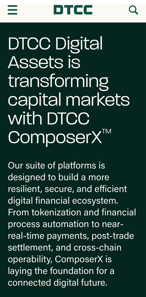 synergy0421's tweet photo. @CDemanincor #DTCC completes acquisition of tokenization solution #Securrency(integrated XDC‼️)

#DTCC’s #ComposerX build on  #XDC network‼️ https://t.co/UyIoTcSlZ1