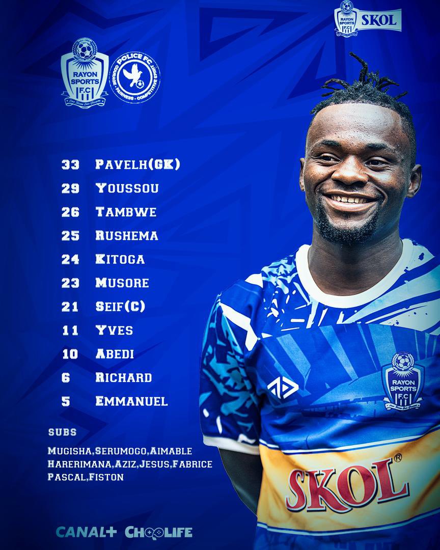 Mamaurwagasabo1's tweet photo. Abakinnyi 11 n'abasimbura bagiye kwiyambazwa ku mukino ugiye guhuza ikipe ya @rayon_sports na @policefcrwanda.

#RPL #RAYPOL #UrwagasaboSports https://t.co/UaTKDxEYob