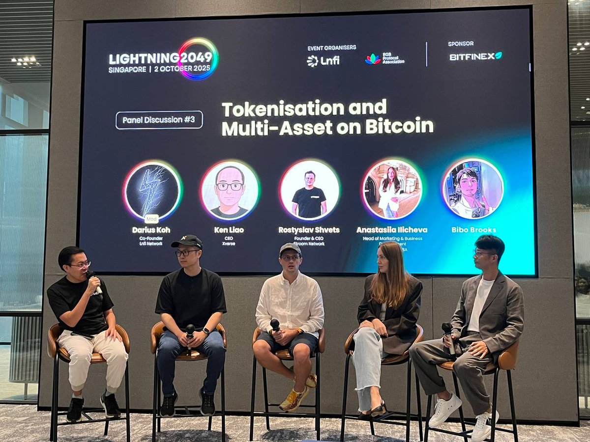 BiHelix_'s tweet image. Bibo @beeblebrox_G &apos;s insights shared today at #Lightning 2049🇸🇬

Here’s why multi-assets on Bitcoin matter — and how Bihelix is building the rails for the native ecosystem 🧵

1️⃣ Bitcoin needs multi-assets.
Halvings shrink mining rewards — only transactions can sustain Bitcoin…