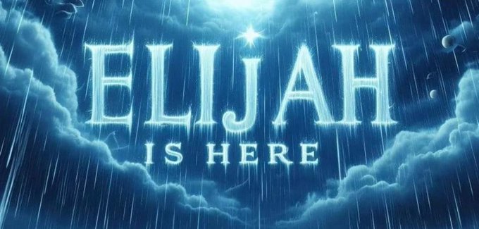 MarthaShig5271's tweet image. #EndTimePower can tell that the promised Prophet Elijah (Malachi 4:5) is walking the earth.