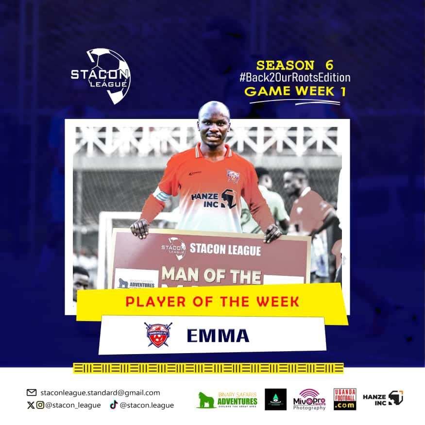 stacon_league's tweet image. PLAYER OF THE WEEK
@EmmaNuwagaba9 from @Embengo_FC 

Game Week 2 is on 12th October @PRIMEARENA1