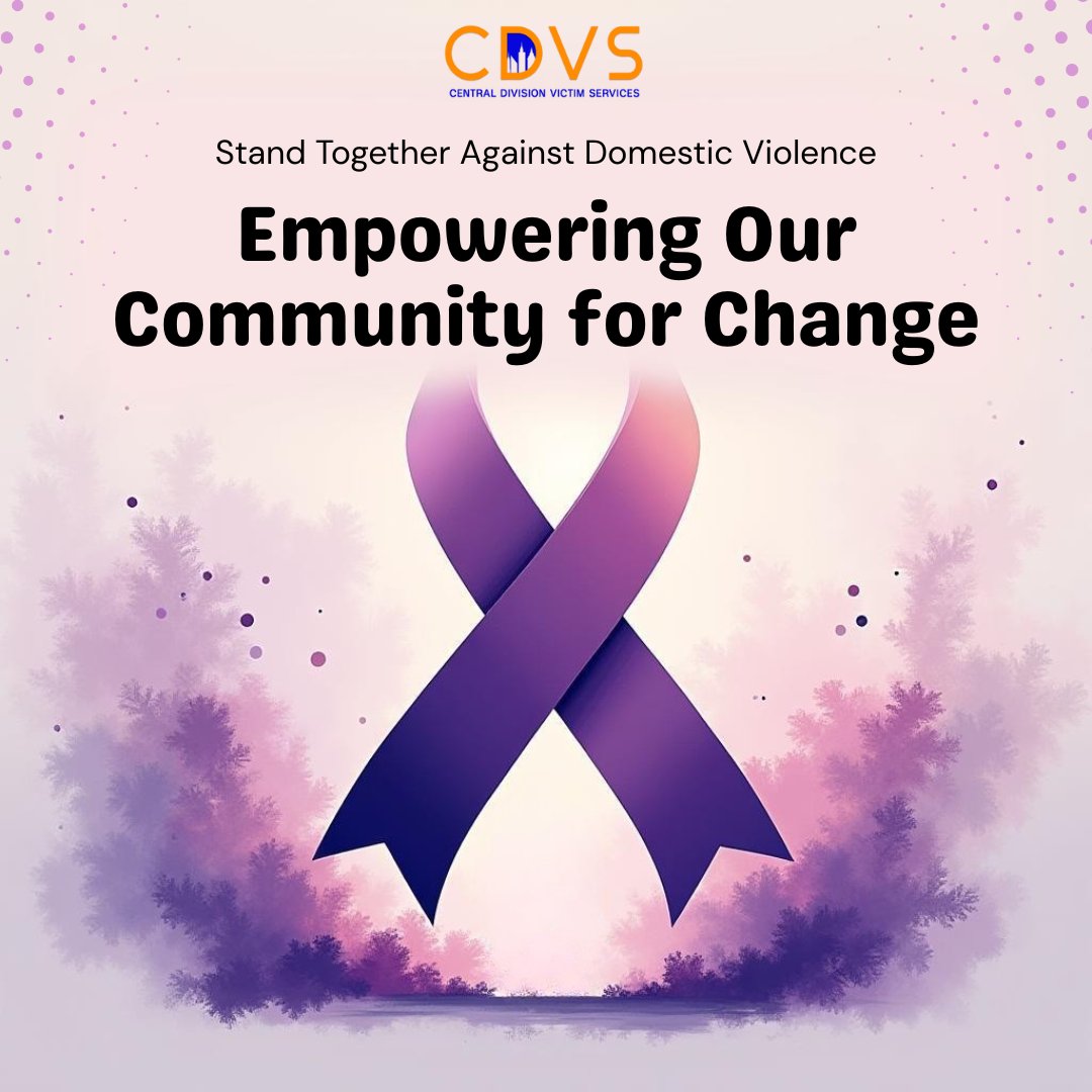 October is Domestic Violence Awareness Month. At CDVS, we stand together against domestic violence empowering our community for change, healing, and hope. 💜

#DVAM #SupportSurvivors #StandTogether #EmpowerForChange