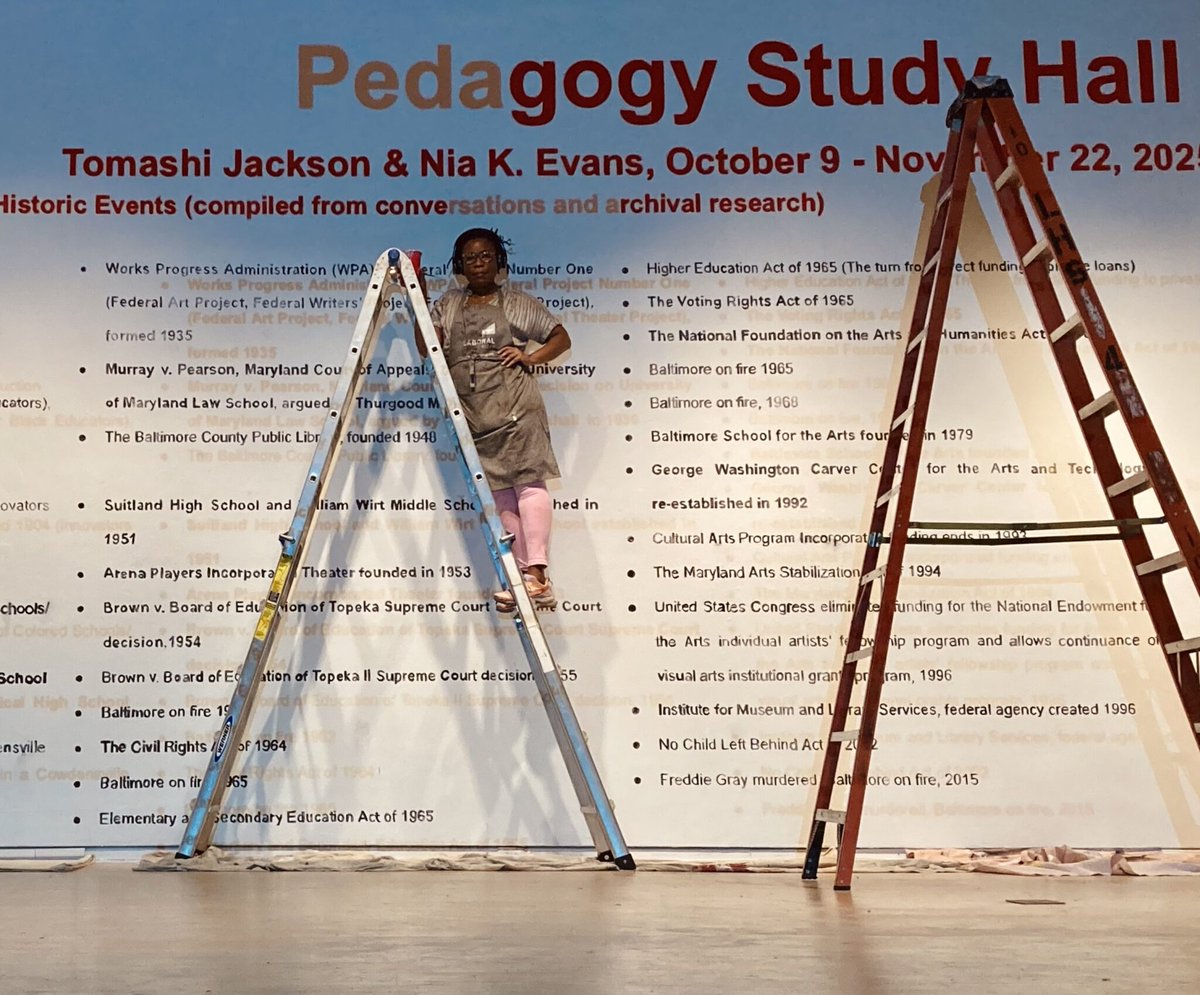 Thanks, BmoreArt, for highlighting Pedagogy Study Hall, opening on October 9 at <a href="/UMBC/">UMBC</a>'s Center for Art, Design, and Visual Culture! bmoreart.com/2025/10/bmorea…