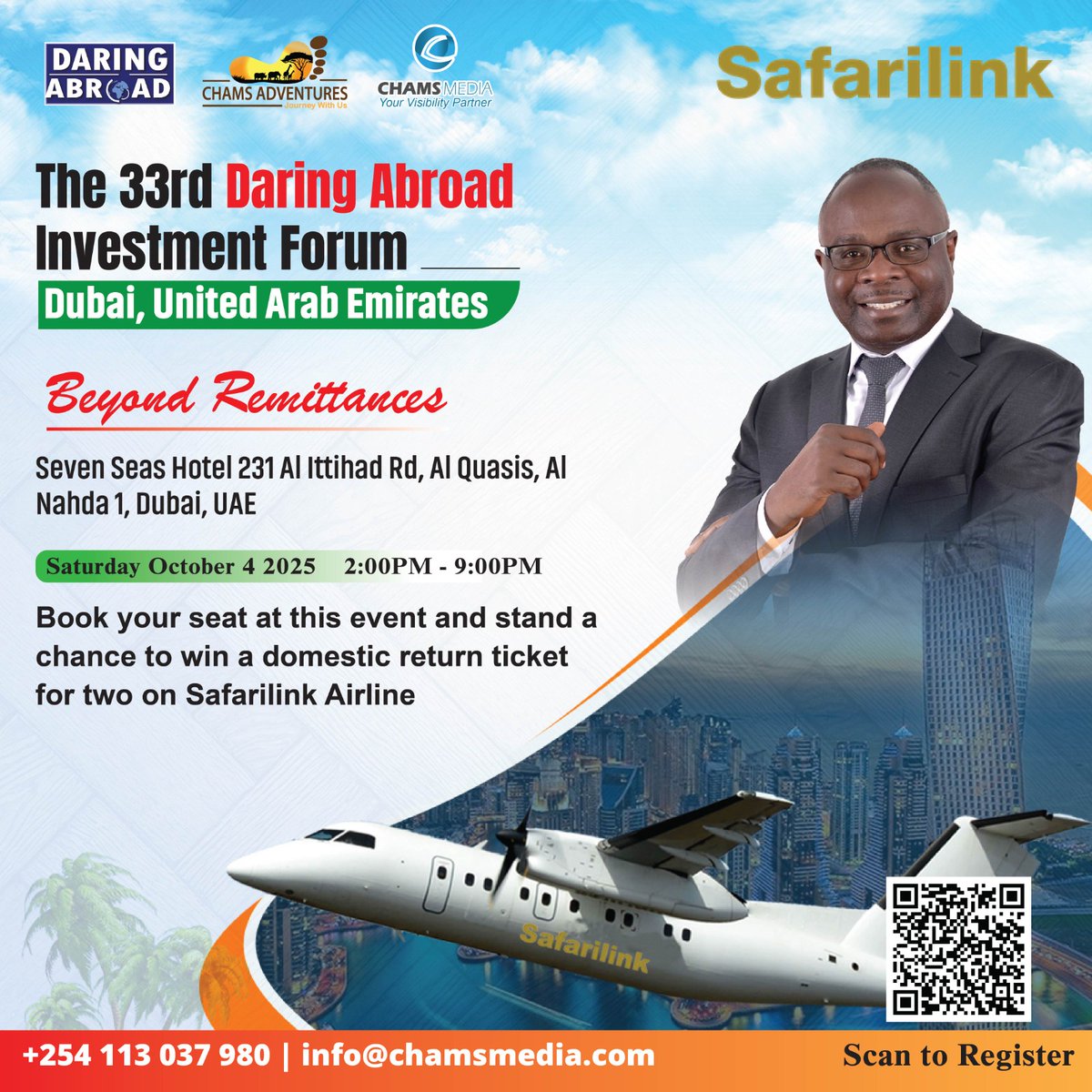 king__davie's tweet photo. Saturday is Saturday! Will you be the lucky winner of a @Flysafarilink return ticket for two to fly domestically in Kenya? Register now to participate: 
https://t.co/0FvdoS6wYt

Entry and Meals: Kes.3,500 

@AlexChamwada @ChamsMedia @ChamsLodwar
@RickOkinda
#DaringAbroadForums #BeyondRemittances