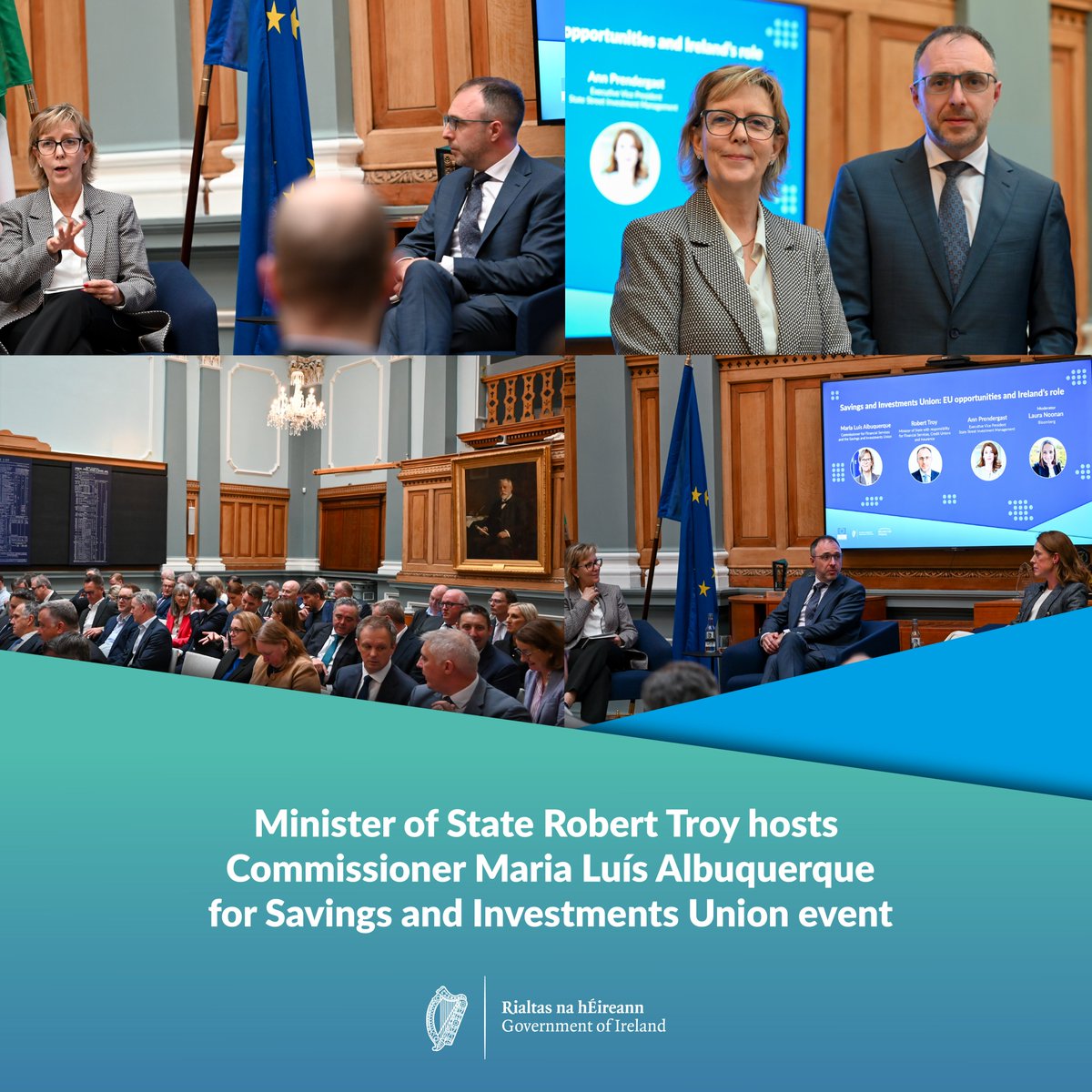 Ireland is a key centre for EU Financial services. The Minister of State <a href="/RobertTroyTD/">Robert Troy TD</a> hosted Maria Luís Albuquerque to discuss priorities for the next phase of this vital EU policy.

➡️Read more: gov.ie/en/department-…

<a href="/ecfin/">EU Economy & Finance</a> <a href="/IrelandInEU/">Ireland In The EU</a> <a href="/eurireland/">EU Commission in Ireland</a> <a href="/LauraNoonanX/">Laura Noonan</a>
