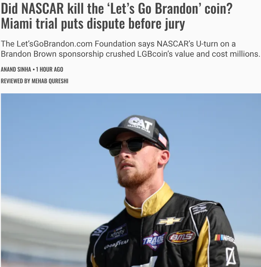 MarchandSurgery's tweet image. Check this out!
Absolutely bombshells dropping here!  @Nascar exec's are admitting the sponsorship was approved and even @brandonbrown_68 himself testified that the deal was sealed!