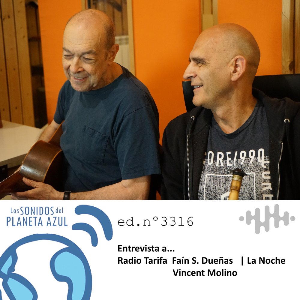 #Pódcast [55 min]

Los SONIDOS del PLANETA AZUL 🎙 Pódcast | Ed nº 3316

Entrevista a Radio Tarifa, hablamos con Faín S. Dueñas y Vincet Molino del quinto álbum, ‘La Noche’ (2025)

🔊 lossonidosdelplanetaazul.com/podcast/edicio…

🎧 Escucha en la web del programa o plataformas de audio