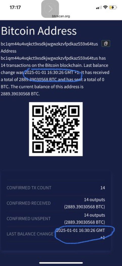 winmewn's tweet image. Mitsubishi Goldstein’s wallet is ACTIVE!!! 
HE IS WITH US!

He is the man with $350,000,000 in $BTC that owns the original @lol_coin handle! He last received more $BTC January 1, 2025. 
He holds 2889+ $BTC!!🤑

MITSUBISHI, 
IF YOU’RE SEEING THIS GIVE #LOLCOIN A LITTLE NOD! LET US…