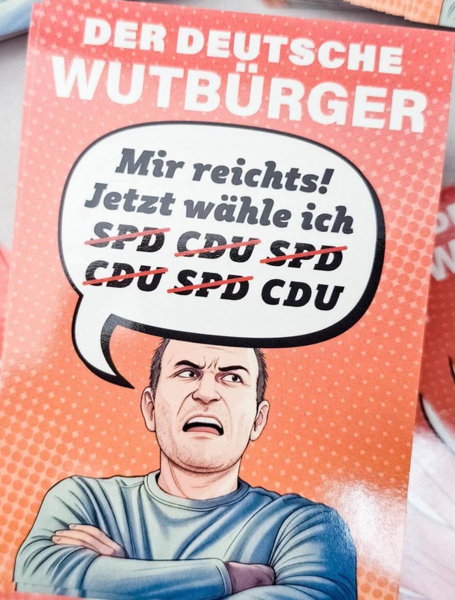 Dem deutschen Wutbürger gehts schlecht.

Deshalb wählt er das nächste Mal… 👇