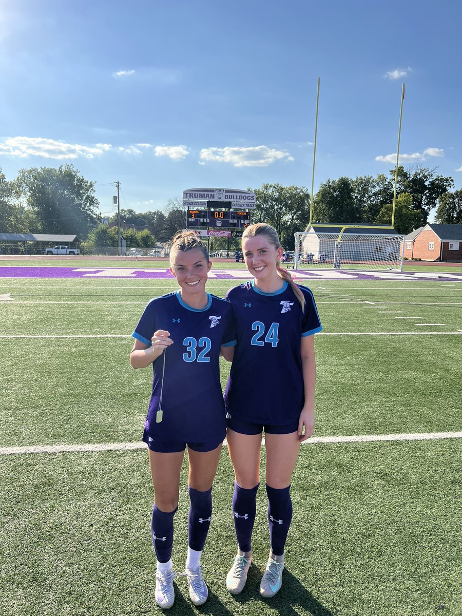 TrumanWS's tweet photo. Our Dog Tag 🏷️ from Sunday’s comeback win at home is junior Aubrey Kaupas!! 
#weRISE https://t.co/89HhOy3Gw8