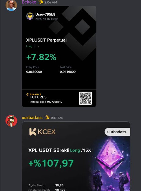 Piyasa çok iyi yükseliyo Ekim ayı gümbür gümbür yeşil geçirebiliriz. Ninja kanalındaki analizler onlarca insanın güzel PNL'ler elde etmesine yarıyor kaçırmayın derim 🔥🔥

200 üstü $NST tutuyosanız Telegram'daki analiz kanalına girip hepsinden faydalanabilirsiniz önümüz boğa 🥷