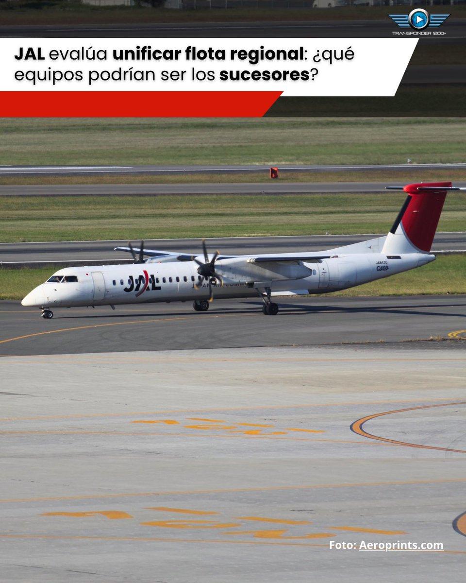 Transponder1200's tweet image. Japan Airlines Group (#JAL) 🇯🇵 estudia tipos de aeronaves sucesoras para reemplazar su #flota regional mixta, en un esfuerzo por optimizar eficiencia operativa y costos. Entre las opciones que se mencionan como viables están los regionales aviones como los #Embraer E2 o el #A220.
