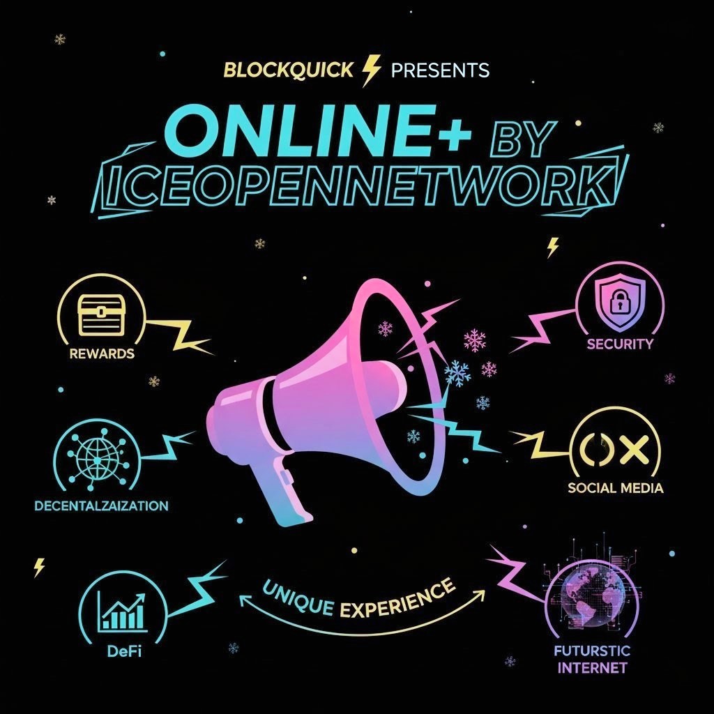 BlockQuick's tweet image. The future of Online is On-chain ⛓️‍💥✨ 

Including the SocialFi platform called Online+ 

Rewarding, decentralized and community driven 🚀 

Join at link under my Bio or use code: blockquick ⬅️ 

Coming soon to the App Store &amp;amp; Play Store 📱 

#IceOpenNetwork $ION
#Web3 $ICE