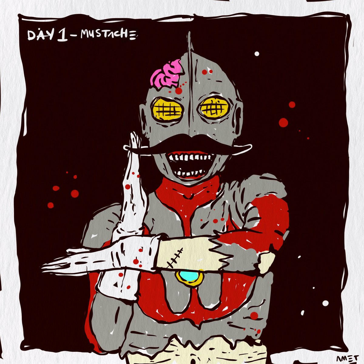 This is my 1st attempt to join #inktober2025

Day 1 - Mustache