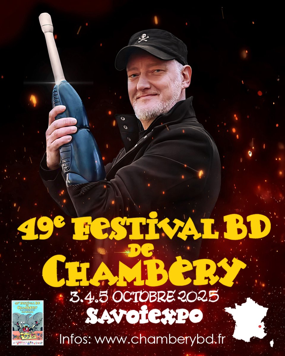 ✍ Ce week-end j'aurai le plaisir de te rencontrer en #dédicace à l'occasion du 49e #festival BD de #chambery

HORAIRES :
▪️Samedi 04/10 de 10h à 13h et de 15h à 19h
▪️Dimanche 05/10 de 10h à 13h
SavoiExpo  1725 Av. du Grand Arietaz, 73000 Chambéry
INFOS: chamberybd.fr